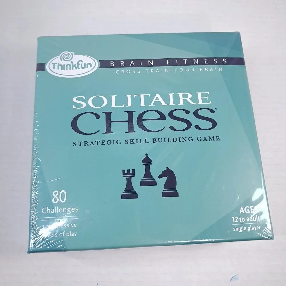 New ThinkFun Solitaire Chess Brain Fitness‎ Strategic Skill building Game sealed